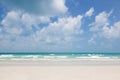 Beautiful tropical beach, turquoise water and white sand Royalty Free Stock Photo