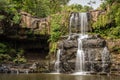 Beautiful tropical Cascades in motion National Park, Koh Kood Island, Thailand. Royalty Free Stock Photo