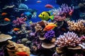 Beautiful tropical fish, coral reef.wallpaper Royalty Free Stock Photo