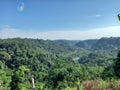 Beautiful tropical hill in central java, Indonesia Royalty Free Stock Photo