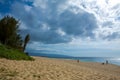 Beautiful tropical Kaanapali Beach in Maui Hawaii Royalty Free Stock Photo