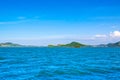 Tropical landscape of the green coast of Koh Samui island Royalty Free Stock Photo