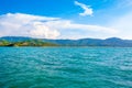 Tropical landscape of the green coast of Koh Samui island Royalty Free Stock Photo