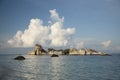 Beautiful tropical landscape, island rocks, sea