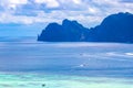 Beautiful tropical limestone islands on Koh Phi Phi Don Thailand Royalty Free Stock Photo