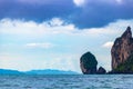 Beautiful tropical limestone islands on Koh Phi Phi Don Thailand Royalty Free Stock Photo
