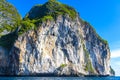 Beautiful tropical limestone islands on Koh Phi Phi Leh Thailand Royalty Free Stock Photo