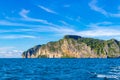 Beautiful tropical limestone islands on Koh Phi Phi Leh Thailand Royalty Free Stock Photo