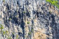 Rock cliff wall texture limestone islands Koh Phi Phi Thailand Royalty Free Stock Photo