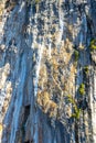 Rock cliff wall texture limestone islands Koh Phi Phi Thailand Royalty Free Stock Photo