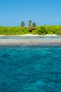 Landscape photo of beautiful paradise Maldives tropical beach on island. Summer and travel vacation concept Royalty Free Stock Photo