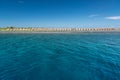 Landscape photo of beautiful paradise Maldives tropical beach on island. Summer and travel vacation concept Royalty Free Stock Photo