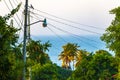 Beautiful city seascape landscape natural panorama view Puerto Escondido Mexico Royalty Free Stock Photo