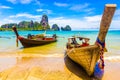 Beautiful tropical paradise Railay beach in Krabi Thailand Royalty Free Stock Photo