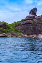 Beautiful tropical sea and blue sky of Similan island, Phang-nga, Thailand Royalty Free Stock Photo