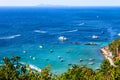 Beautiful tropical Seascape in blue sky at Koh Larn, Pattaya, T