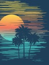 Beautiful tropical sunset