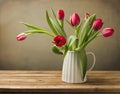 Beautiful tulip flower bouquet