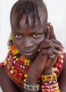 Beautiful Turkana woman in Loyangalani, Kenya. Royalty Free Stock Photo
