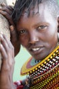 Beautiful Turkana woman in Loyangalani, Kenya. Royalty Free Stock Photo