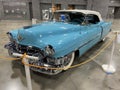 Beautiful Turquiose Vintage Cadillac at the Auto Show