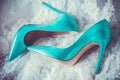 Beautiful turquoise shoes