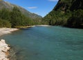 The Beautiful Turquoise Water Of The Lustrafjord Royalty Free Stock Photo