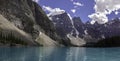 Lake Moraine - Valley of the Ten Peaks Royalty Free Stock Photo