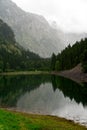 Beautiful turquoise waters of lake and mountains landscape. Royalty Free Stock Photo