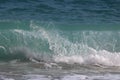 Beautiful turquoise wave in Mediterranean Sea, Greece Royalty Free Stock Photo