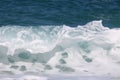 Beautiful turquoise wave in Mediterranean Sea, Greece Royalty Free Stock Photo