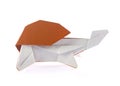 Beautiful turtle of origami Royalty Free Stock Photo