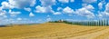 Beautiful Tuscany landscape with farm house in Val d'Orcia, Italy