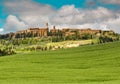 Beautiful Tuscany landscape, Tuscany, Pienza italian medieval villaItaly Royalty Free Stock Photo