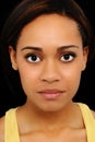 Beautiful Twenty Year Old Black Woman Up Close Royalty Free Stock Photo