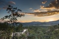 Beautiful twilight landscape in canyon,Pai