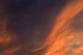 A beautiful twilight sky with clouds