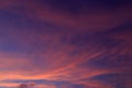 A beautiful twilight sky with clouds