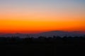 Beautiful twilight sky and mountains colorful sunset beautiful abstract nature background Royalty Free Stock Photo