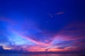 Beautiful Twilight sky Royalty Free Stock Photo