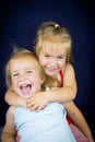 Beautiful twin little girls