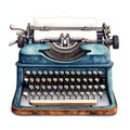 beautiful Typewriter clipart illustration