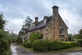 Beautiful and typical Cotswold Stone house in the Cotswold village of Stanway, Gloucestershire, Cotswolds, UK Royalty Free Stock Photo