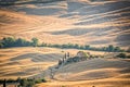 Beautiful typical countryside summer landscape in Tuscany Italy