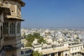 Beautiful Udaipur city view from  City Palace,Udaipur,Rajasthan,India Royalty Free Stock Photo