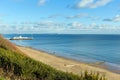 Beautiful uk south coast beach Bournemouth Dorset England UK Royalty Free Stock Photo