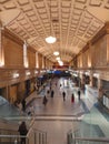 A beautiful underground railway station with beautiful background Royalty Free Stock Photo