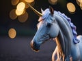 Beautiful unicorn bokeh light ultra details. ai generative Royalty Free Stock Photo