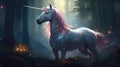 Beautiful unicorn horse . Ancient mythical creature Royalty Free Stock Photo