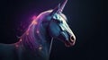 Beautiful unicorn horse . Ancient mythical creature Royalty Free Stock Photo